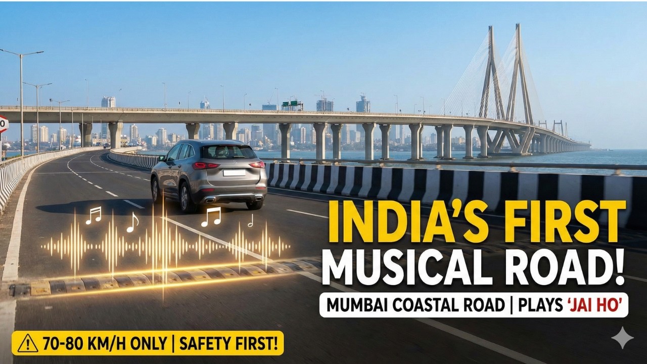 India's FIRST Musical Road is HERE! | Mumbai Coastal Road "Jai Ho" Experience 🇮🇳
