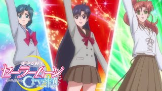 1080p Sailor Mercury Sailor Mars Sailor Jupiter Transformation