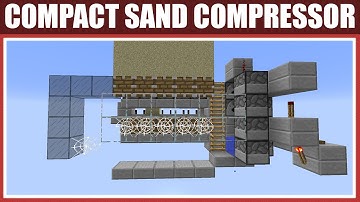Minecraft: Compact Sand Compress [Tiny & Effective Compressor & How It Works!] [Tutorial] [1.7/1.8+]