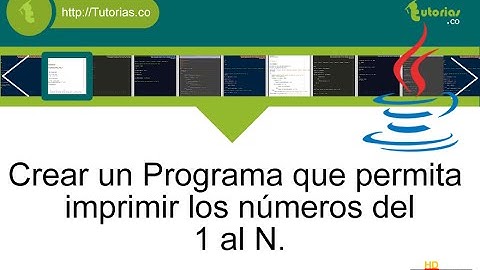 ciclo for – java (imprimir numeros del 1 al n)