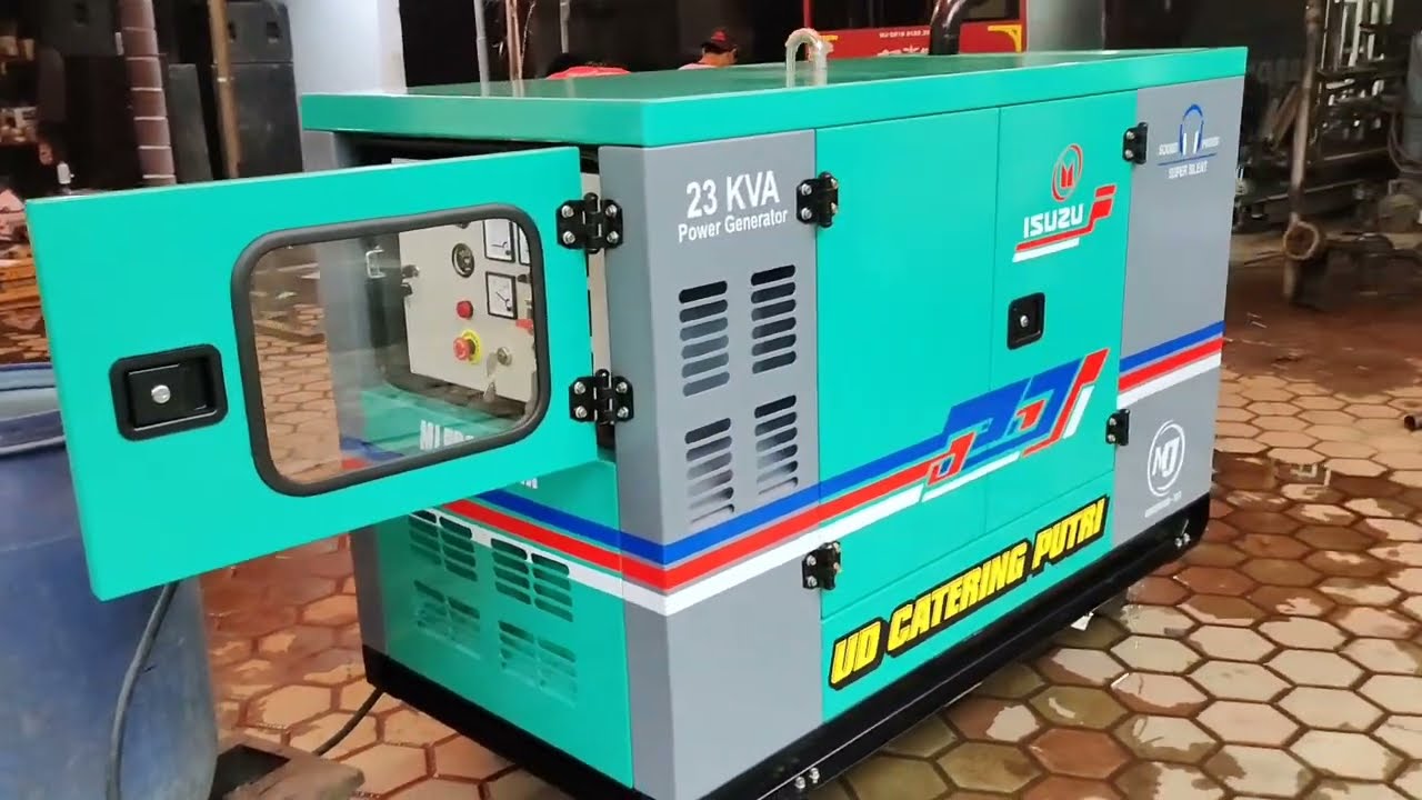 Genset paling laris bulan ini isuzu 23kva silent pesanan abah haji nurrul dari pamekasan madura