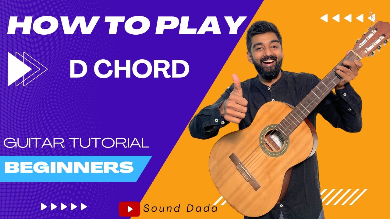 Guitar Lesson for Beginners | How to play D Major & D Minor Chords on ...