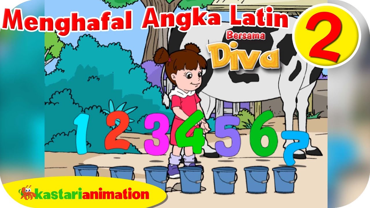 Menghafal Angka Latin HD - Part 2 | Kastari Animation Official