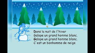 Video thumbnail of "Chanson : Dans la nuit  de l'hiver  ⛄Jacques Prévert."
