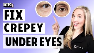 Fix Your Crepey Under Eye Skin! | 3 AtHome Antiaging Treatments