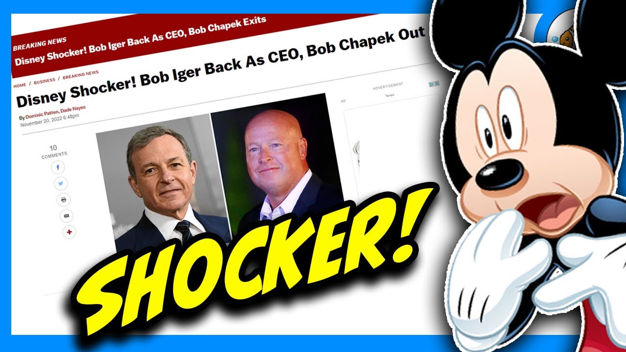 Disney OUSTS Bob Chapek?! BOB IGER is Returning as Disney CEO!!!