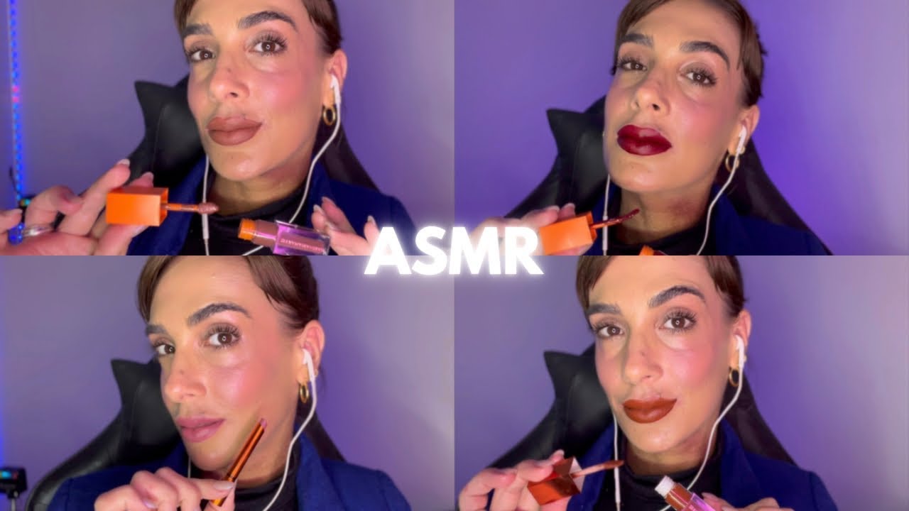 ASMR TESTANDO MEUS BATONS GINGER GLOW DE MARI MARIA