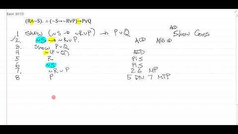Example Problem Demo: Unit 4 Conditional Derivation