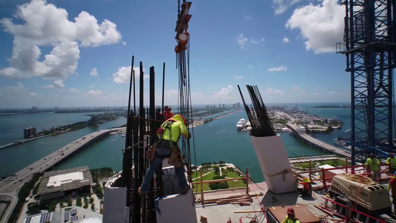 50th Floor Concrete Pour | Rising to New Heights - YouTube
