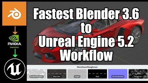 Fastest Blender 3.6 to Unreal engine 5.2 workflow with Nvidia Omniverse