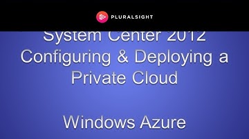 System Center 2012 Windows Azure