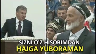 PREZIDENT TADBIRKOR OTAXONGA: SIZNI O'Z HISOBIMDAN HAJGA YUBORAMAN