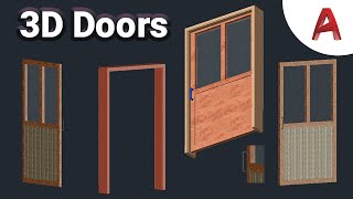 3D Door in AutoCAD | Make 3d Door in AutoCAD | AutoCAD 3D Door | 3D