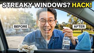 $1 Vinegar CLEANS Cloudy Car Windows CRYSTAL CLEAR — No Streaks EVER