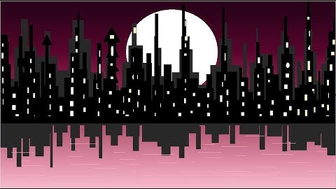 How to Draw A Beautiful Scenery of City in MS-Paint