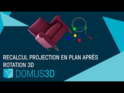 DomuS3D 2021 - Recalcul projection en plan après rotation 3D