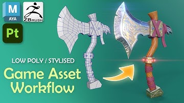 3D Game Asset Creation (Full Process) - Stylised Axe