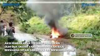 Video Pembakaran Sepeda Motor yang Dilakukan Suku Baduy Dalam, Dilarang Punya Barang Modern