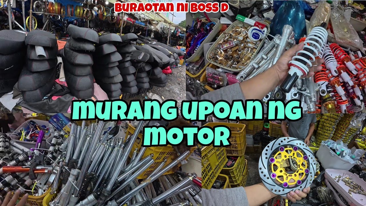 Bagsak presyo upoan ng motor at pyesa | buraotan ni boss donald | bilihan ng murang pyesa