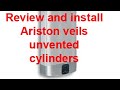 ARISTON VELIS EVO 80 UNVENTED CYLINDER unboxing and review of the wall hung smart unvented cylinder.