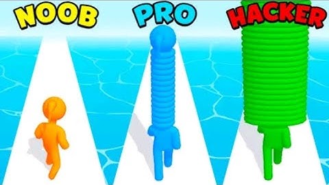 NOOB vs PRO vs HACKER - Long Neck Run | I AM GAMER | #video