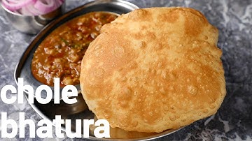 hotel style balloon shaped chole bhature recipe - with tips & tricks | punjabi chana bhatura recipe