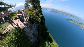 Kurze Wanderung am Felsenweg Bürgenstock und fahrt mit Hammetschwand Lift