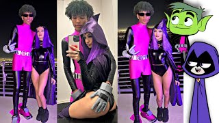 Tana Mongeau’s Halloween Party Dressed as Beast Boy & Raven!!