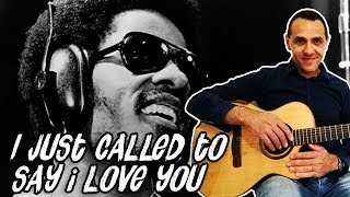 Miniatura de "I Just Called To Say I Love You - Stevie Wonder - Easy Guitar Lesson"