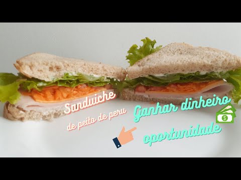 Vídeo: Sanduíches De Pão De Açafrão E Peru
