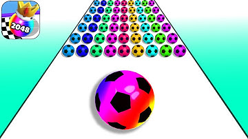 📌Satisfying Mobile Game Merge Ball Run Game 2048 Gameplay Walkthrough iOS,Android Freeplay Update