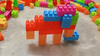 How to make an Elephant from building blocks - Satisfying Building Blocks ASMR #asmrsounds