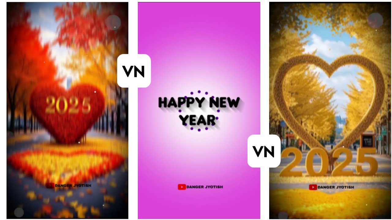 Happy New Year🥳 2025 Reels Video Kaise BanayeVnapp| Trending New Year ...