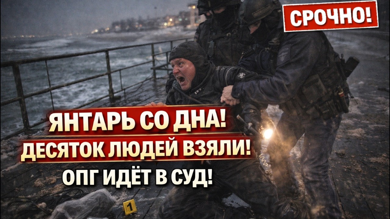ЯНТАРНОЕ ОПГ НАКРЫЛИ! ОБОРОТ — 394 КГ СО ДНА МОРЯ — 10 ЧЕЛОВЕК ИДУТ В СУД ЗА 9 МЛН РУБЛЕЙ