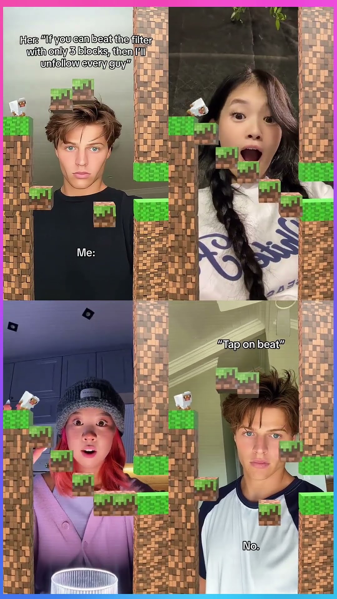 Block - Sam Dezz x Kika Kim x Homa #shorts #dance #tiktok #minecraft