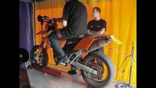 ktm 525 exc on dyno