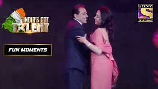Hema जी और Dharam जी की जोड़ी ने Stage पे चलाया जादू | India's Got Talent Season 3 | Fun Moments screenshot 3