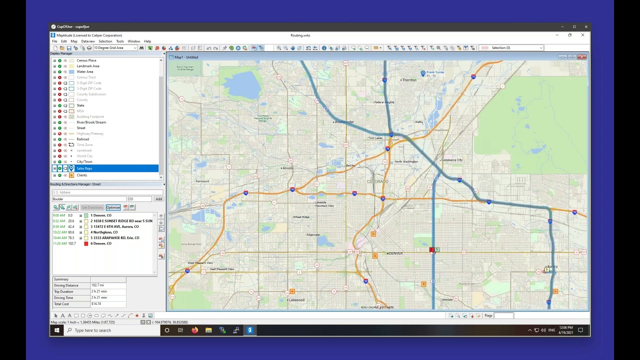 Maptitude 21 Webinar Creating Routes Youtube