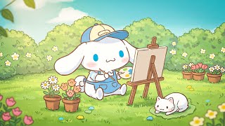 Cinnamoroll's Chill Drawing Vibes 🌼 Soft Lofi Beats for Work & Study Morning🎧 Soothing Lofi melody 🌸 screenshot 4