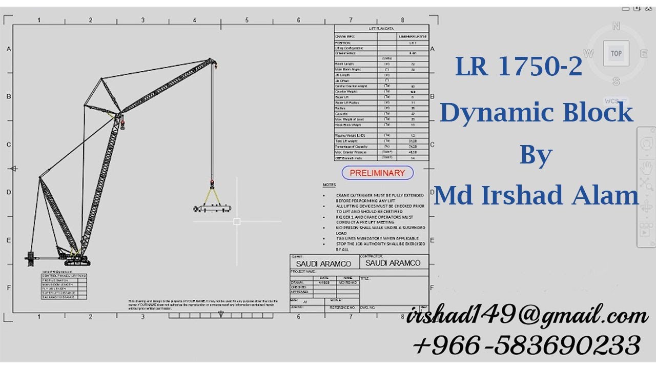 LIEBHERR LR17502 Dynamic Cad Block YouTube