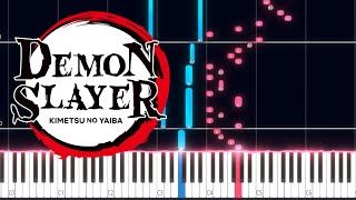 Demon Slaying Corps | Kimetsu no Yaiba OST PIANO TUTORIAL (Sheet in the description) screenshot 5