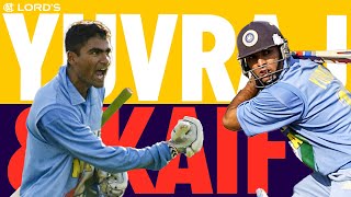 Yuvraj and Kaif  The WINNING Partnership | India Beat England At Lord's | 2002 Natwest Final