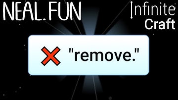 How to Make "remove." in Infinite Craft | Get "remove." in Infinite Craft