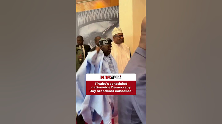 Tinubu’s scheduled nationwide Democracy Day broadcast has been cancelled. #tinubu #democracyday