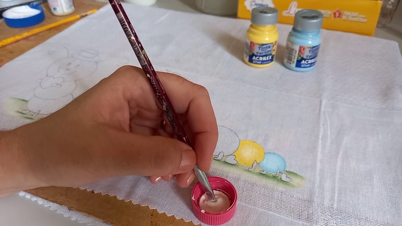 COMO PINTAR CENTOPÉIA EM FRALDA DE BEBÊ