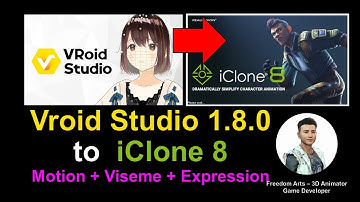 Vroid Studio to iClone 8 with Motion + Expression morph + Viseme Lip Sync - Full Tutorial