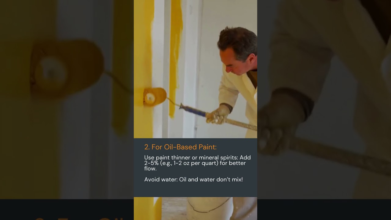 DIY Pro Tip:   Thin Your Paint