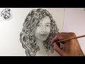 Como Dibujar Pelo Rizado Realista | Como Dibujar Retratos y Rostros