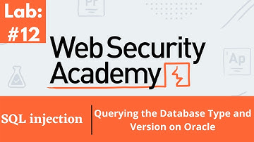 Sql Injection Attack, Querying the Database Type and Version on Oracle (Audio)