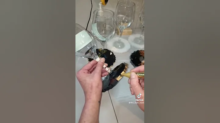 How to make special wine glass coaster   by resin art